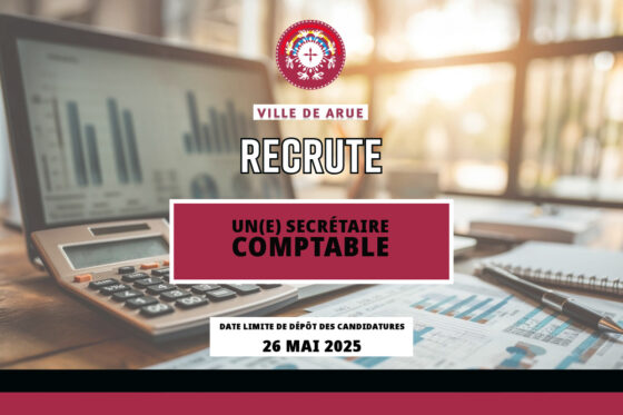 Arue recrute son secrétaire comptable