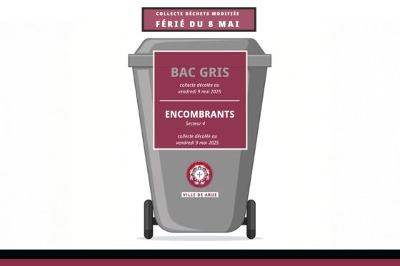 Férié du 8 mai : collecte bac gris et encombrants décalée