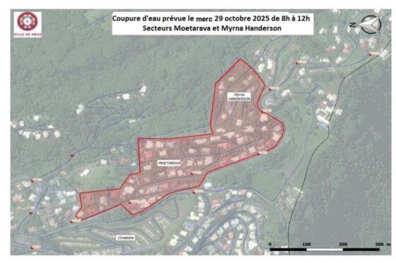 Coupure d’eau le 29 octobre 2025 à Moetarava