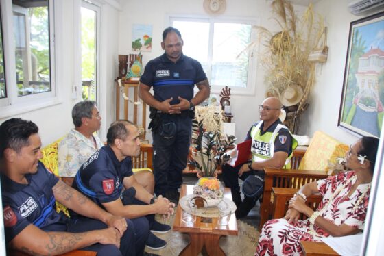 Deux stagiaires APJA pour une semaine à la brigade de Arue