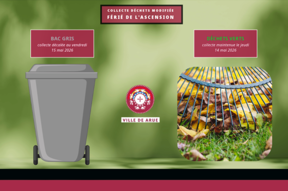 Férié de l’Ascension : collecte des déchets modifiée